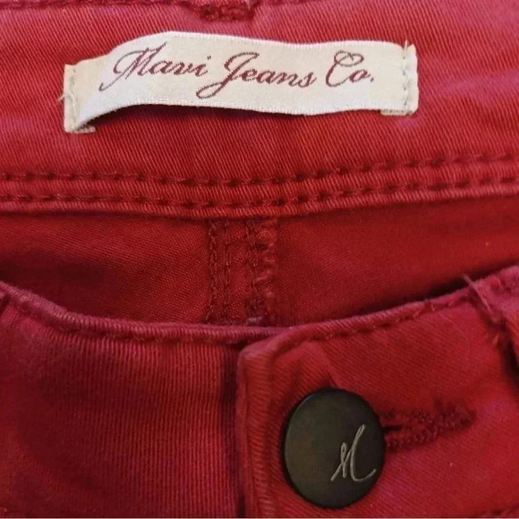 Mavi Serena Low Rise Super Skinny Red Jeans Size 24 - Picture 8 of 9